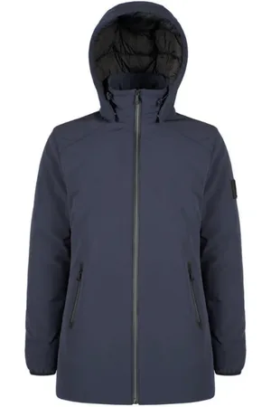 YES ZEE BY ESSENZA Kurtki, Mężczyzna, Niebieski, M, Nylon, Średnia kurtka puchowa z nylonu Softshell