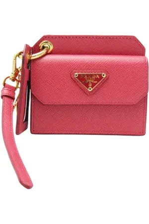 Prada Pre-owned, Kobieta, Różowy, ONE SIZE, Skóra, Pre-owned skórzane portfele