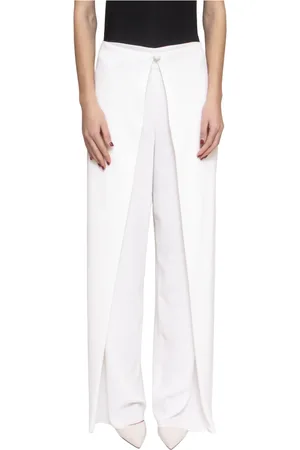 Emporio Armani Spodnie, Kobieta, Biały, 2XS, Białe Spodnie Damskie