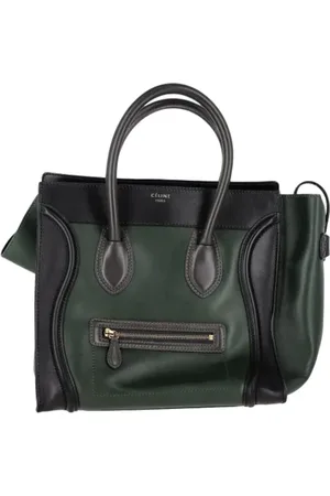 Céline Pre-owned, Kobieta, Zielony, ONE SIZE, Skóra, Pre-owned Skórzane torebki
