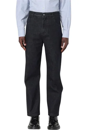 Fendi Jeansy, Mężczyzna, Czarny, W31, Czarne Straight Leg Jeansy Mężczyźni