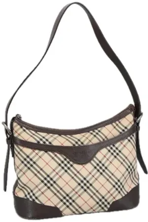 Burberry Pre-owned, Kobieta, Beżowy, ONE SIZE, Pre-owned Canvas shoulder-bags