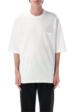 Comme des Garçons Koszulki, Mężczyzna, Biały, S, Biała Koszulka z Kieszenią Luźny Krój