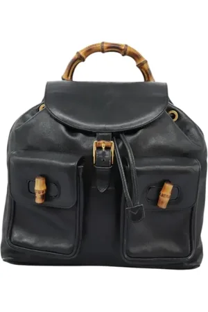 Gucci Pre-owned, Kobieta, Czarny, ONE SIZE, Skóra, Pre-owned Leather backpacks