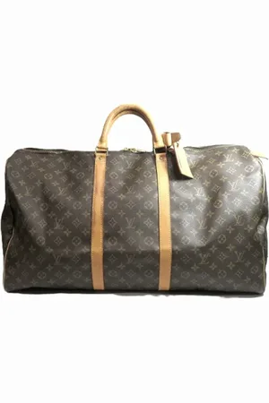 LOUIS VUITTON Pre-owned, unisex, brązowy, ONE SIZE, Skóra, Pre-owned Canvas travel-bags