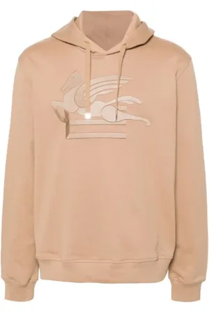 Etro Bluzy, Mężczyzna, Beżowy, XL, Bawełna, Hoodie