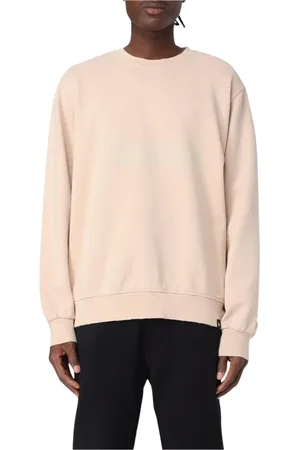 BARROW Bluzy, Mężczyzna, Beżowy, M, Sweter Relaxed Fit Piasek