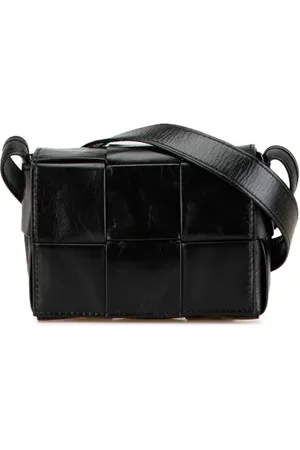 Bottega Veneta Pre-owned, Kobieta, Czarny, ONE SIZE, Skóra, Pre-owned Leather crossbody-bags