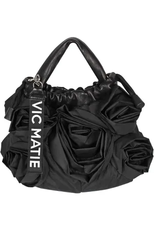 vic matiè Torebki, Kobieta, Czarny, ONE SIZE, Stylowe czarne skórzane botki