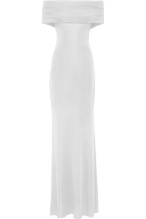 MVP Wardrobe Sukienki, Kobieta, Biały, XS, Vanessa Knit Dress