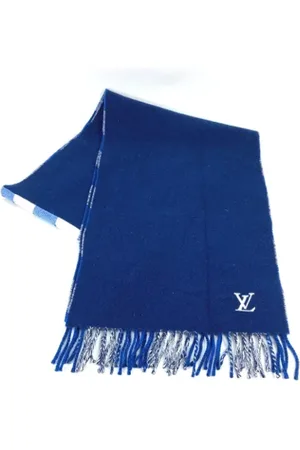 LOUIS VUITTON Pre-owned, Kobieta, Niebieski, ONE SIZE, Kaszmir, Pre-owned Cashmere scarves