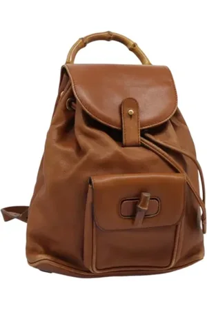 Gucci Pre-owned, Kobieta, brązowy, ONE SIZE, Skóra, Pre-owned Leather backpacks