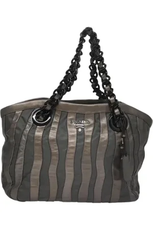 Prada Pre-owned, Kobieta, Szary, ONE SIZE, Skóra, Pre-owned Leather prada-bags