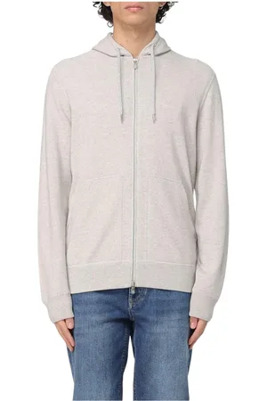Brunello Cucinelli Bluzy, Mężczyzna, Beżowy, M, Luksusowy Beżowy Crew Neck Sweatshirt