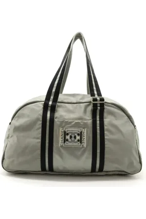 CHANEL Pre-owned, Kobieta, Szary, ONE SIZE, Nylon, Pre-owned Canvas travel-bags