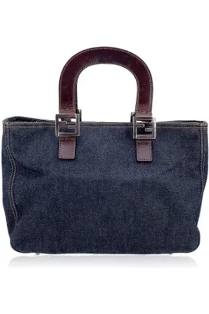 Fendi Pre-owned, Kobieta, Niebieski, ONE SIZE, Denim, Pre-owned Denim fendi-bags