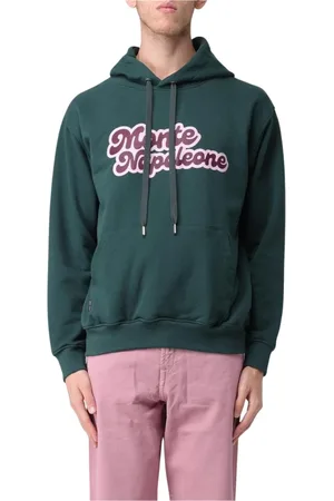 Family First Bluzy, Mężczyzna, Zielony, 2XL, Len, Zielony bluza z kapturem