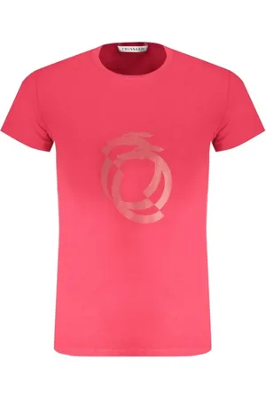 Trussardi Koszulki, Mężczyzna, Czerwony, L, Nadruk Logo T-shirt z Okrągłym Dekoltem
