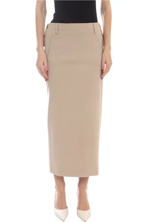 Moschino Spódnice, Kobieta, Beżowy, S, Beżowa Spódnica Damska 0020