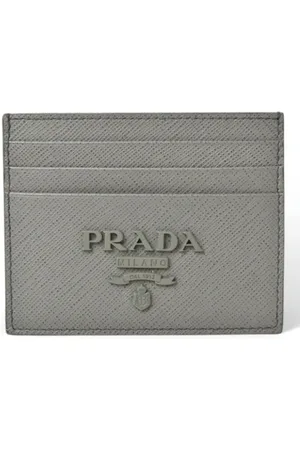 Prada Pre-owned, Kobieta, Szary, ONE SIZE, Pre-owned Fabric wallets