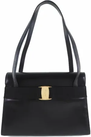 Salvatore Ferragamo Pre-owned, unisex, Czarny, ONE SIZE, Skóra, Pre-owned skórzane torby na ramię