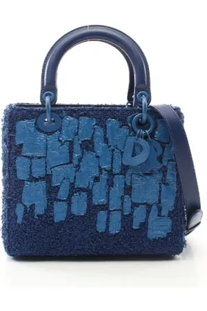 Dior Pre-owned, Kobieta, Niebieski, ONE SIZE, Pre-owned Canvas handbags