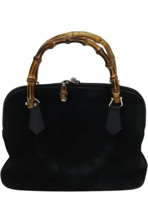Gucci Pre-owned, Kobieta, Czarny, ONE SIZE, Zamsz, Pre-owned Suede handbags