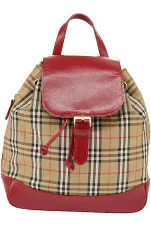 Burberry Pre-owned, Kobieta, Beżowy, ONE SIZE, Pre-owned Canvas backpacks