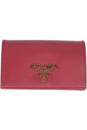 Prada Pre-owned, Kobieta, Różowy, ONE SIZE, Skóra, Pre-owned skórzane portfele
