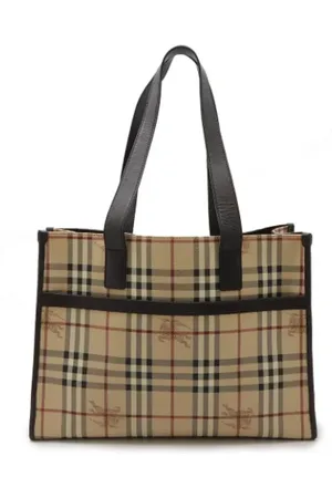 Burberry Pre-owned, Kobieta, Wielobarwność, ONE SIZE, Skóra, Pre-owned skórzane torby na ramię