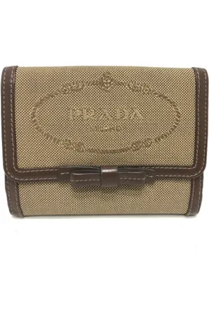 Prada Pre-owned, Kobieta, brązowy, ONE SIZE, Pre-owned Fabric wallets