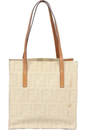 Fendi Pre-owned, Kobieta, Biały, ONE SIZE, Pre-owned Canvas fendi-bags