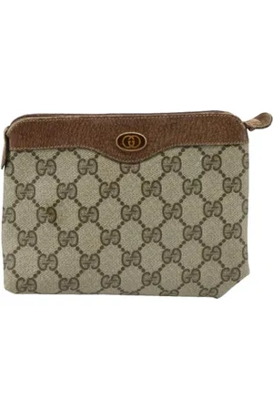 Gucci Pre-owned, Kobieta, Beżowy, ONE SIZE, Skóra, Pre-owned Leather pouches