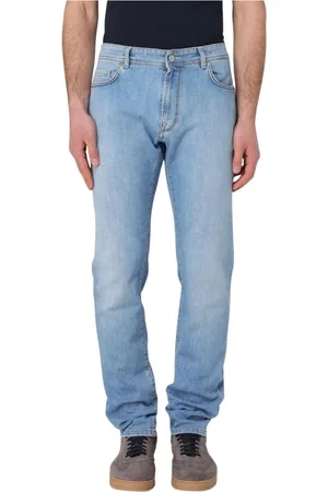 BROOKSFIELD Jeansy, Mężczyzna, Niebieski, W34, Denim, Stone Washed Classic Fit Jeansy
