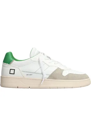 D.A.T.E. Buty, Mężczyzna, Biały, 42 EU, Nylon, Vintage Nylon Court Sneakers Białe