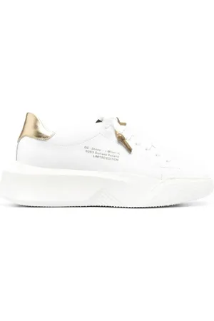 Giuliano Galiano Buty, Mężczyzna, Biały, 40 EU, Białe Złote Sneakers Nemesis 2Nappawhitegold