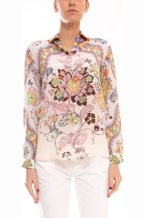 Etro Bluzki, Kobieta, Wielobarwność, XS, Koszula Damska w Wzory
