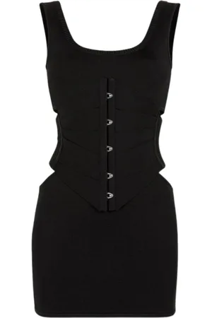 Roberto Cavalli Sukienki, Kobieta, Czarny, S, Koronkowa Dzianinowa Mini Sukienka