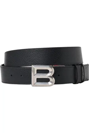 Bally Akcesoria, Mężczyzna, Czarny, 95 CM, Klasyczny Czarny Pasek Skórzany z Metalową Sprzączką