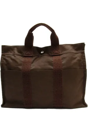 Hermès Pre-owned, unisex, brązowy, ONE SIZE, Pre-owned Canvas handbags