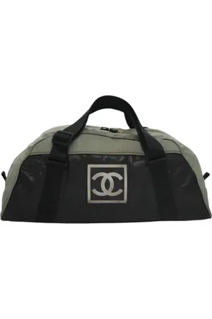 CHANEL Pre-owned, Kobieta, Czarny, ONE SIZE, Nylon, Pre-owned Nylon travel-bags