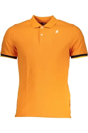 K-Way Koszulki, Mężczyzna, Pomarańczowy, S, Polo Shirt w Kontrastowym Pomarańczowym Kolorze