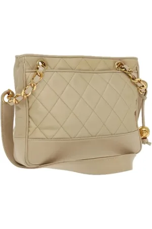 CHANEL Pre-owned, Kobieta, Beżowy, ONE SIZE, Pre-owned Fabric shoulder-bags