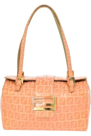 Fendi Pre-owned, Kobieta, Pomarańczowy, ONE SIZE, Pre-owned Canvas fendi-bags