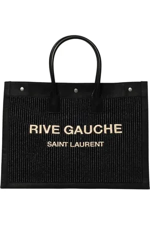 Saint Laurent Torebki, Mężczyzna, Czarny, ONE SIZE, Czarna Torba na Zakupy dla Mężczyzn
