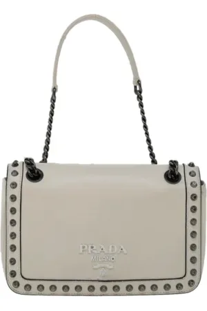 Prada Pre-owned, Kobieta, Beżowy, ONE SIZE, Skóra, Pre-owned Leather prada-bags