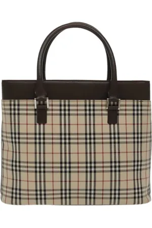 Burberry Pre-owned, Kobieta, Beżowy, ONE SIZE, Pre-owned Fabric handbags