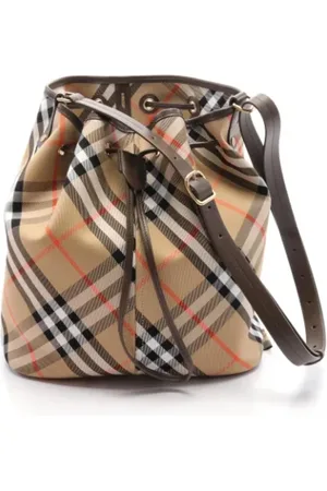 Burberry Pre-owned, Kobieta, Beżowy, ONE SIZE, Pre-owned Canvas shoulder-bags