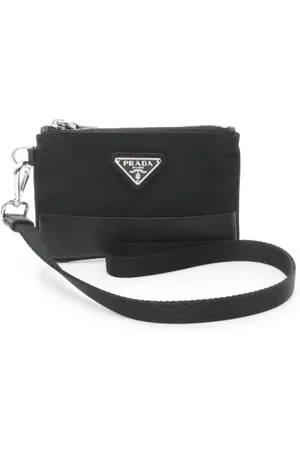 Prada Pre-owned, Kobieta, Czarny, ONE SIZE, Skóra, Pre-owned skórzane portfele