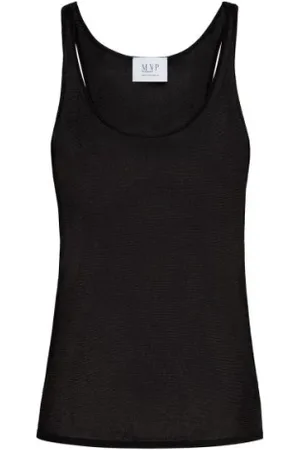 MVP Wardrobe Koszulki, Kobieta, Czarny, S, Vanessa Knit TOP